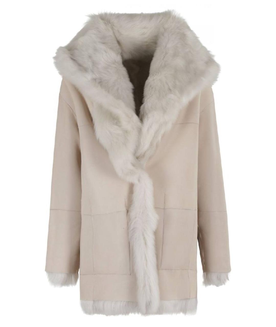 BLANCHA Бежевая шуба, фото 2