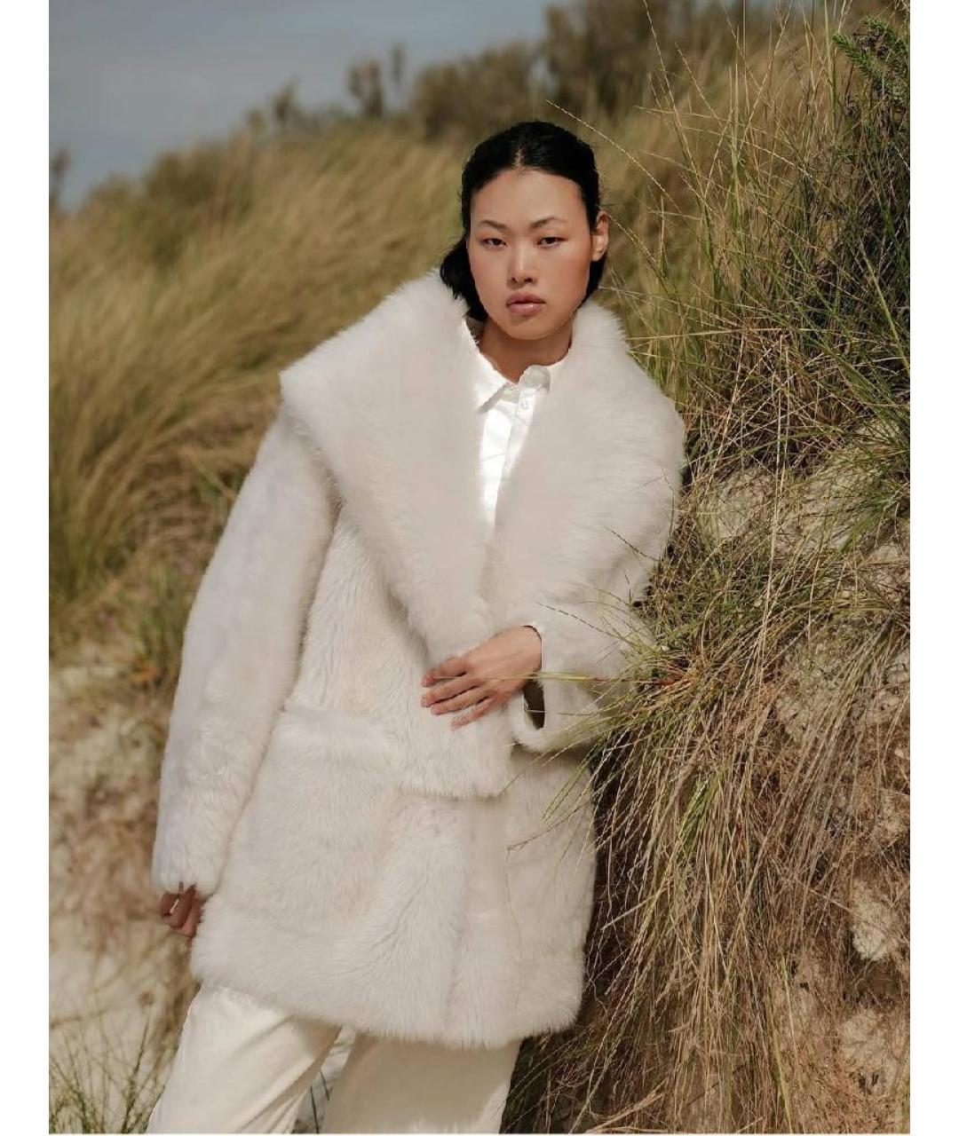 BLANCHA Бежевая шуба, фото 5