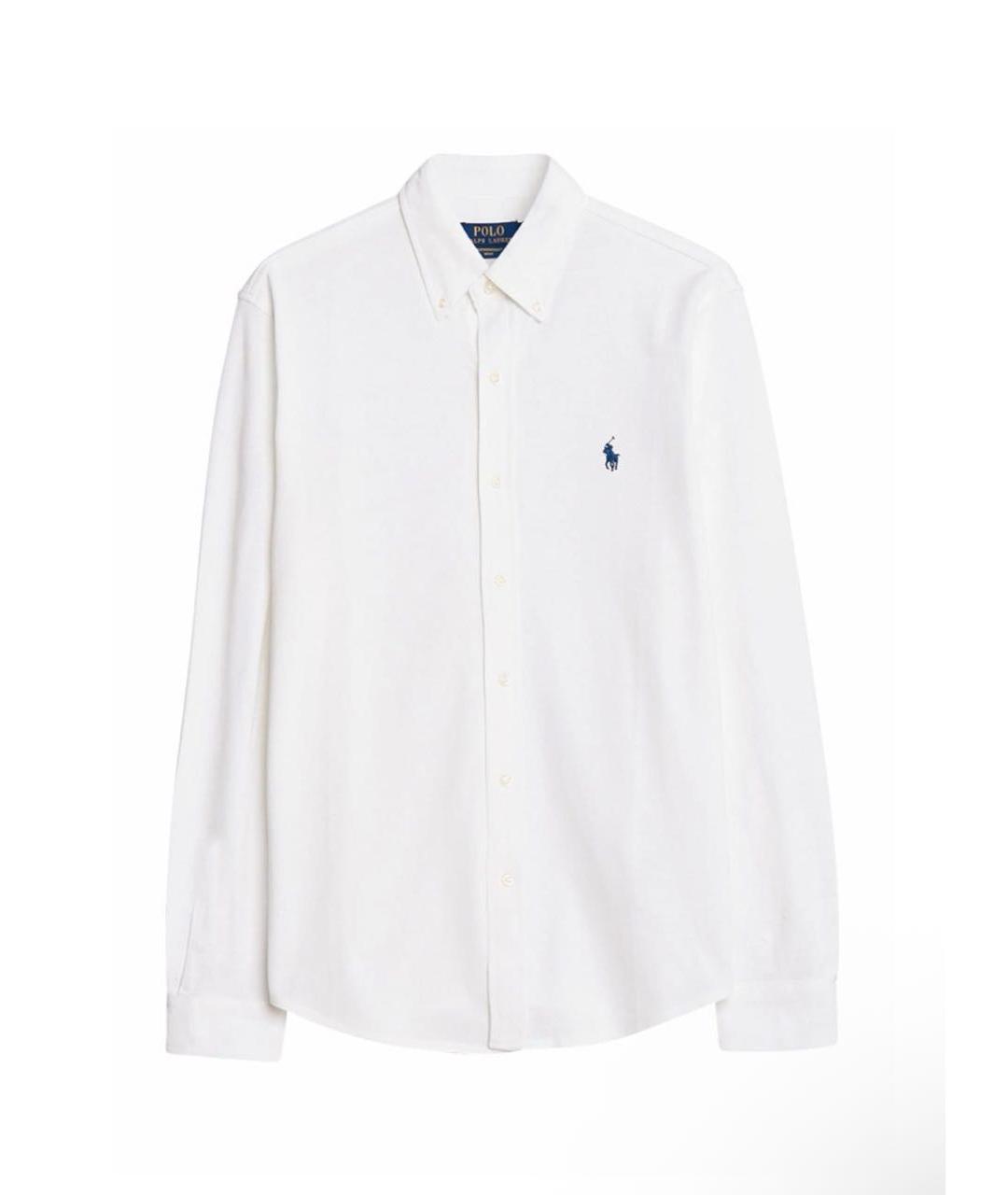 POLO RALPH LAUREN Белая хлопковая классическая рубашка, фото 6