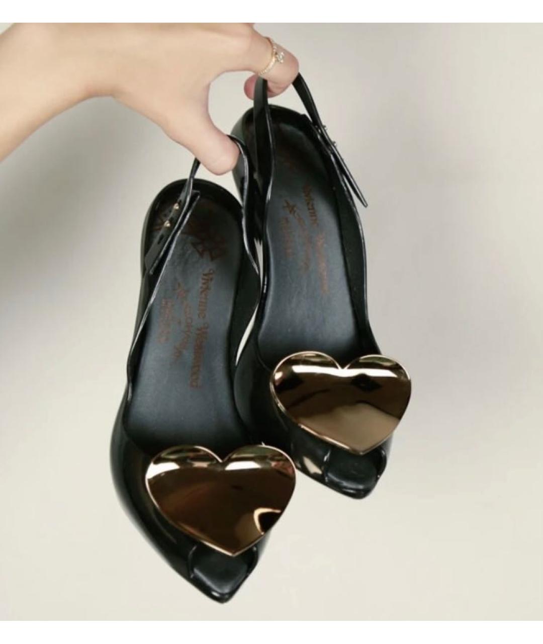 VIVIENNE WESTWOOD Черные резиновые туфли, фото 8
