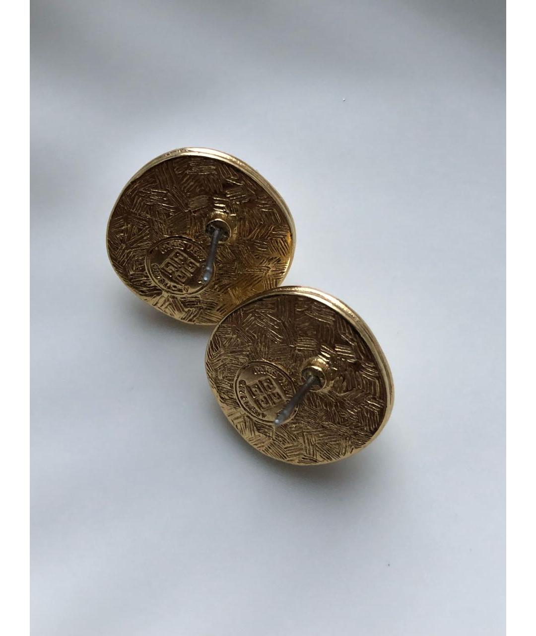 GIVENCHY Золотые металлические серьги, фото 4