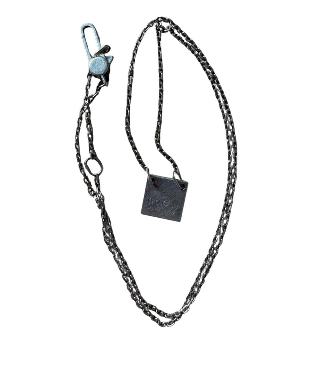 GUCCI Серебряное серебряное колье, фото 1