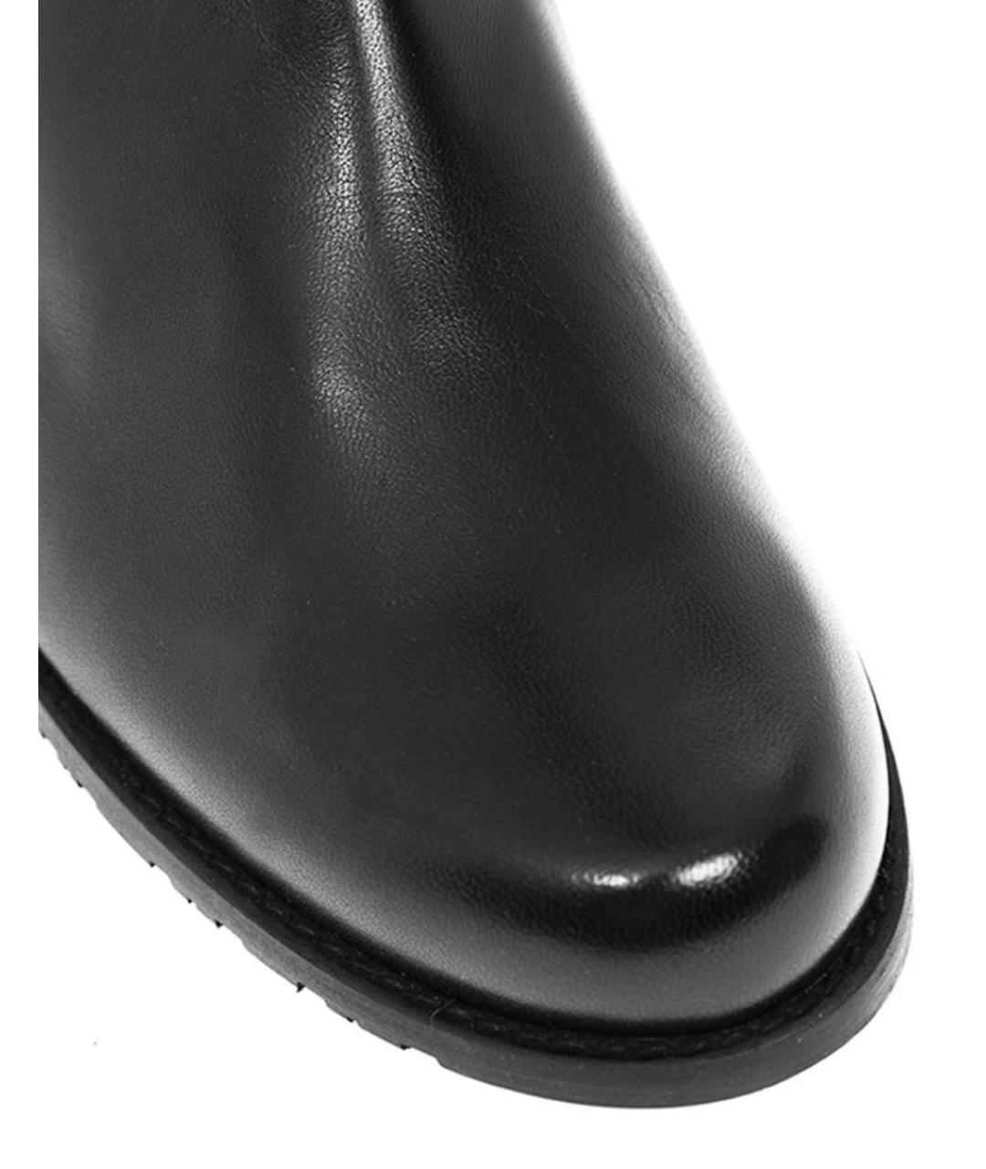STUART WEITZMAN Черные кожаные ботфорты, фото 3