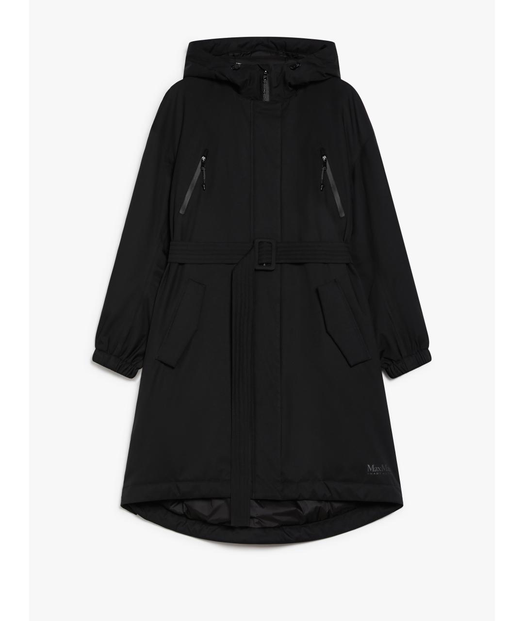 MAX MARA Черная полиэстеровая парка, фото 10
