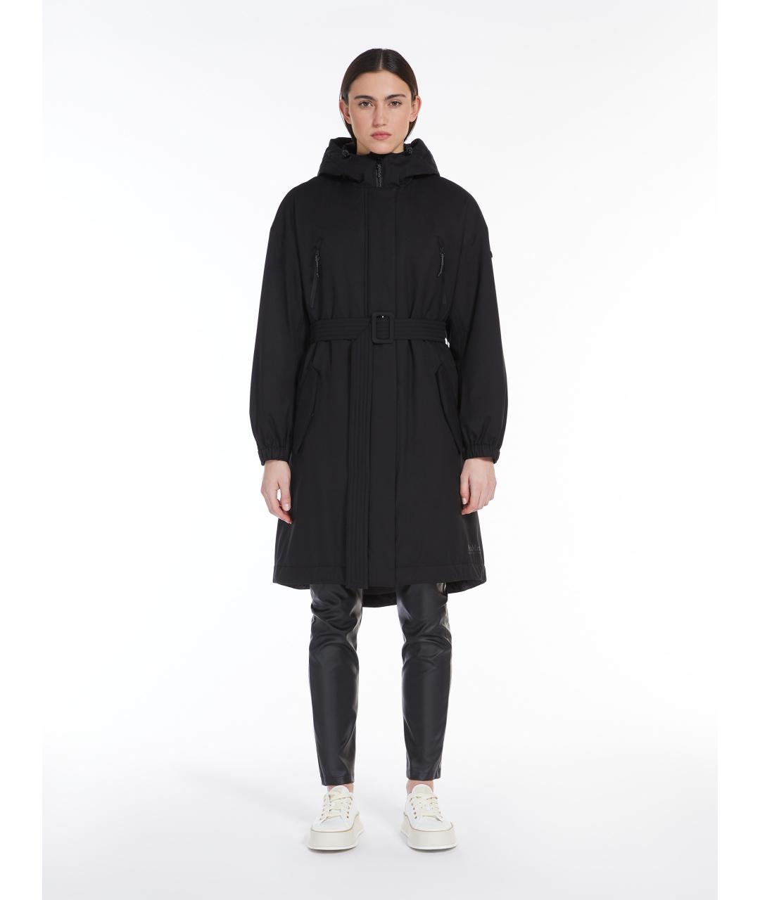 MAX MARA Черная полиэстеровая парка, фото 5