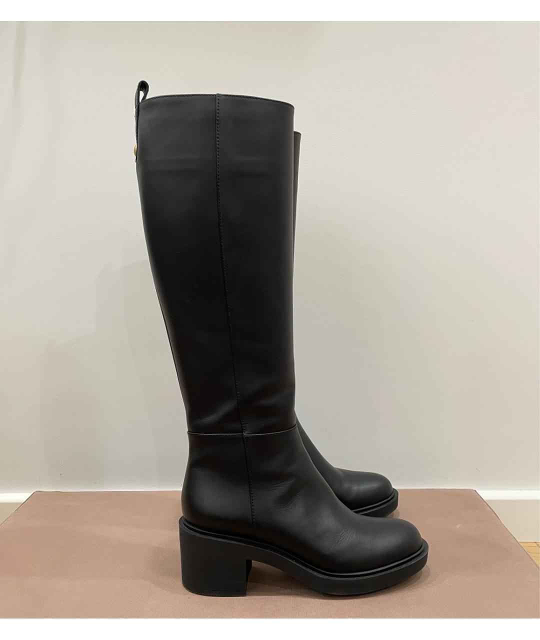 GIANVITO ROSSI Черные кожаные сапоги, фото 9