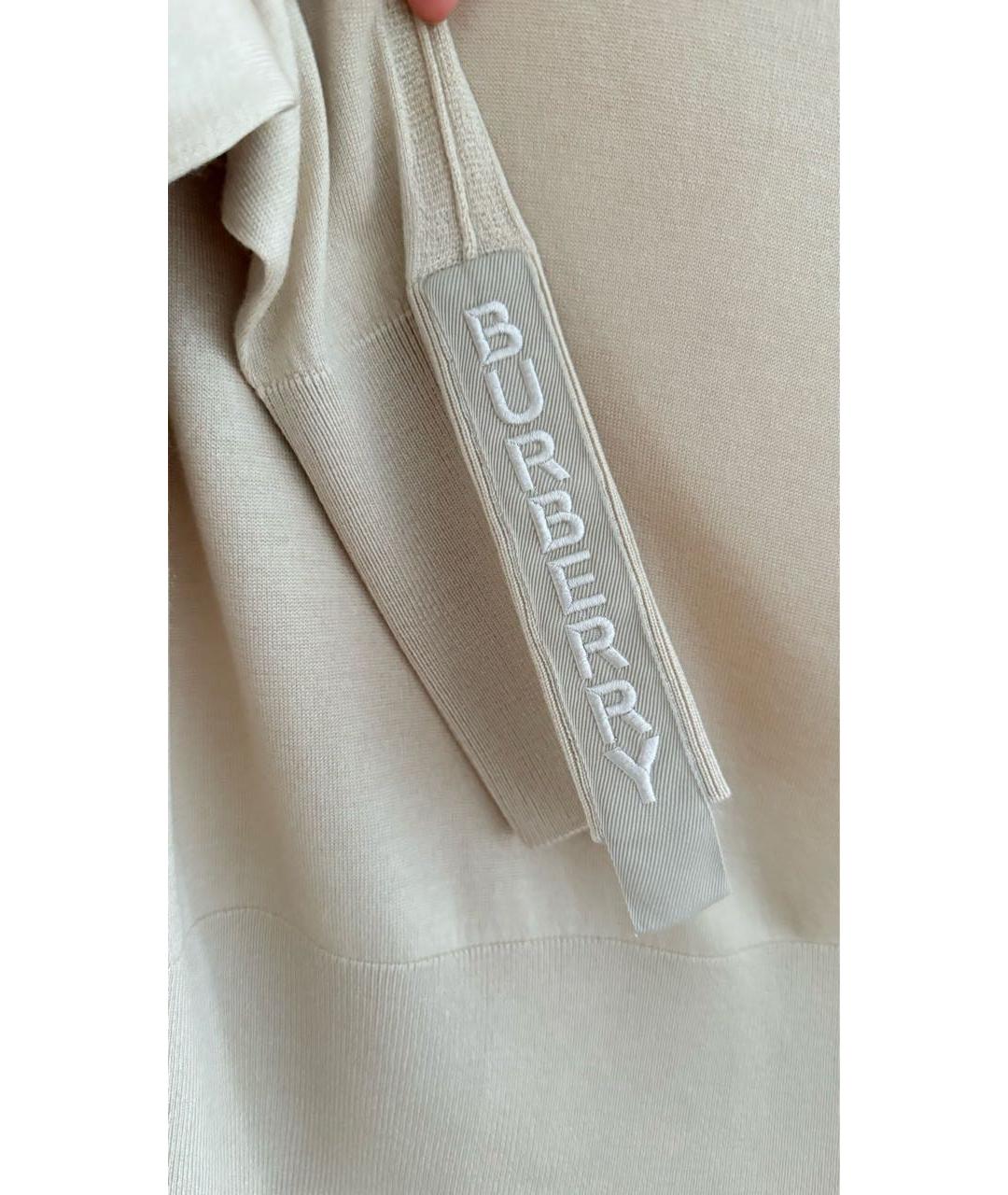 BURBERRY Бежевая шерстяная водолазка, фото 7