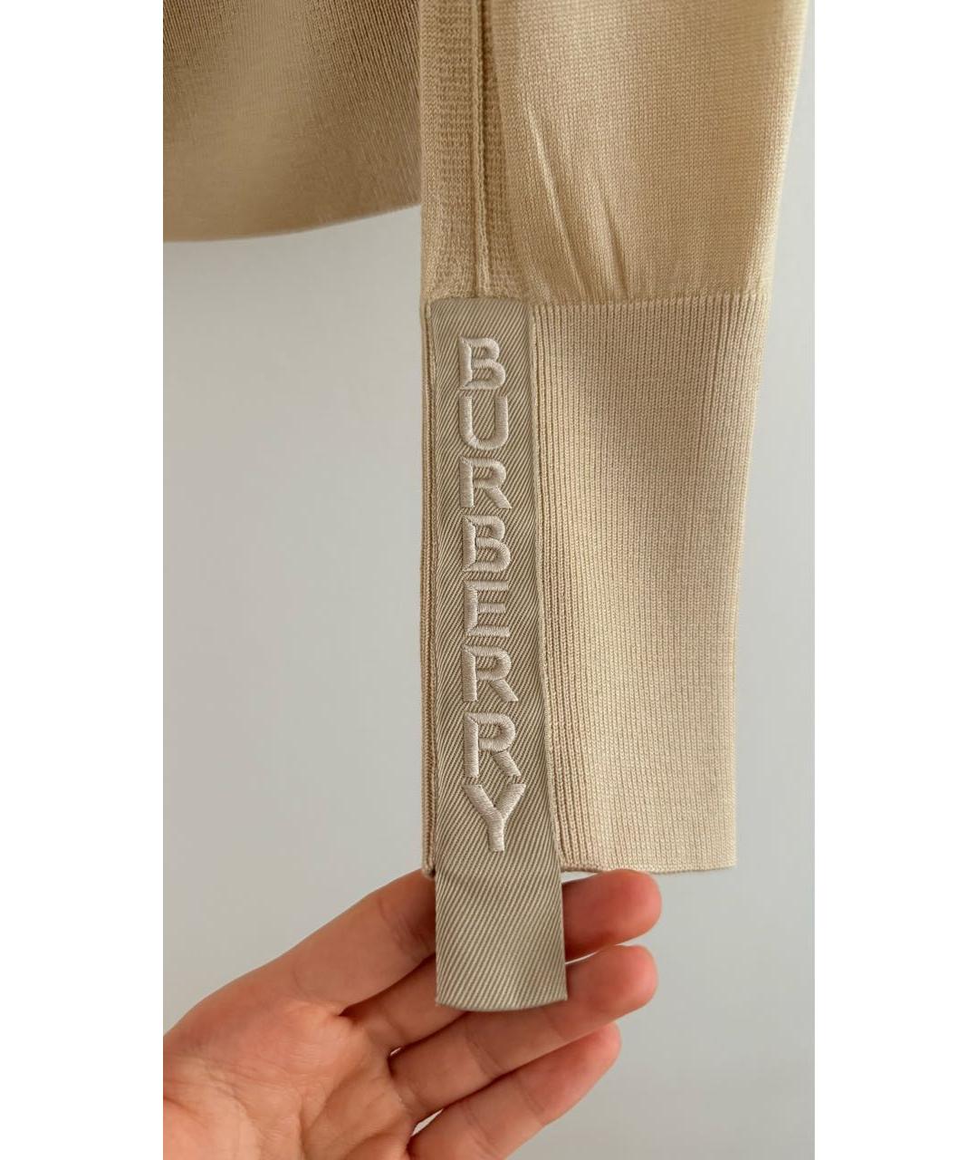 BURBERRY Бежевая шерстяная водолазка, фото 5