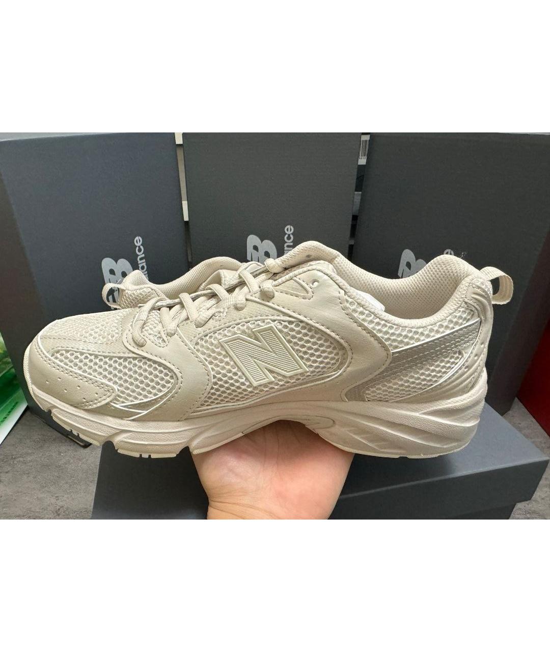 NEW BALANCE Бежевые низкие кроссовки / кеды, фото 4