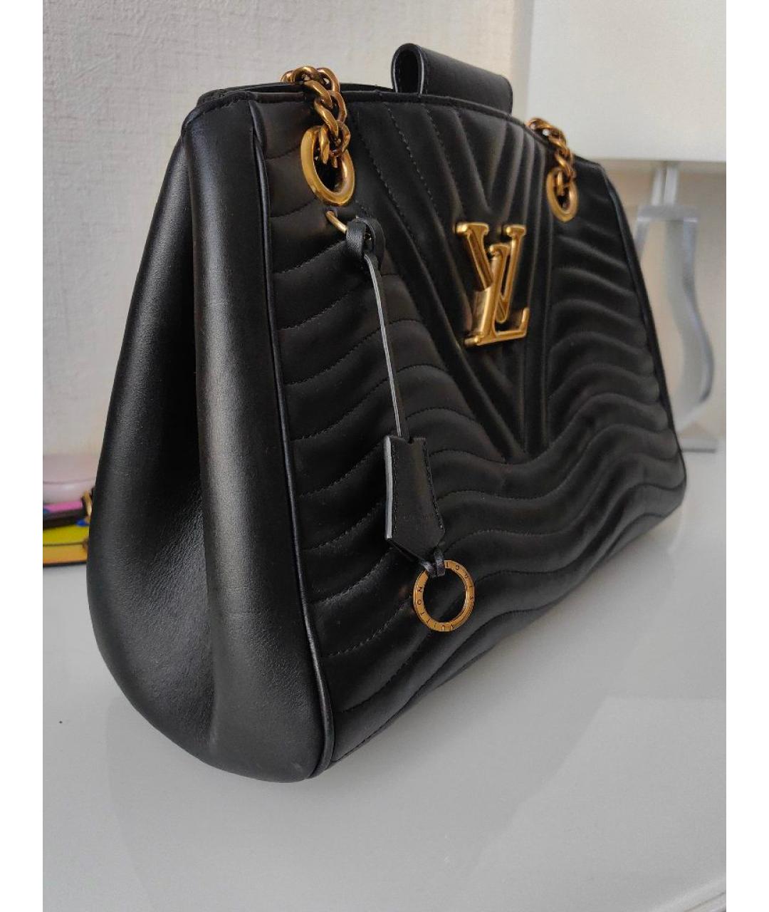 LOUIS VUITTON Черная кожаная сумка тоут, фото 2