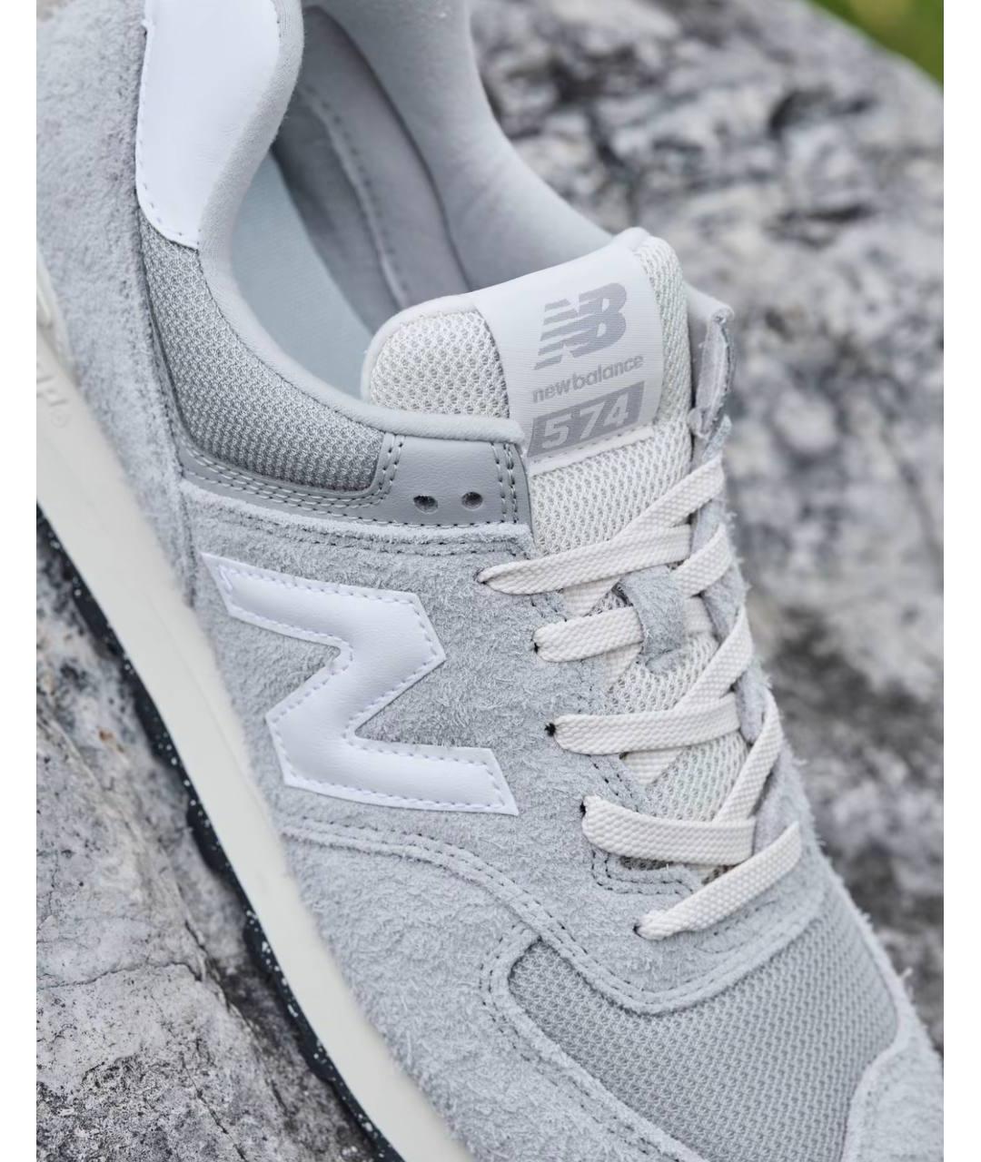 NEW BALANCE Серые низкие кроссовки / кеды, фото 4