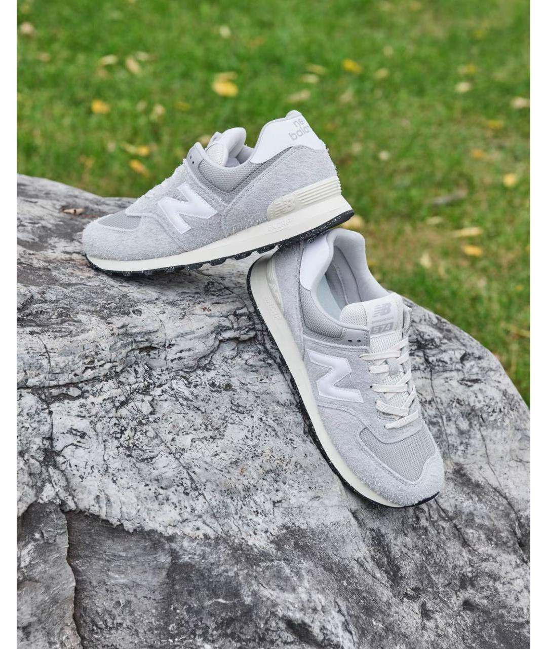 NEW BALANCE Серые низкие кроссовки / кеды, фото 5