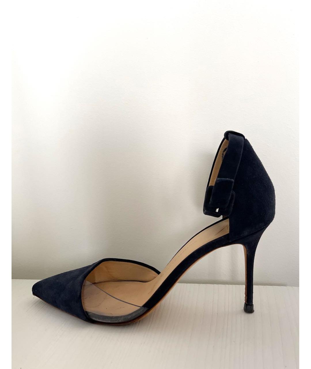 GIUSEPPE ZANOTTI DESIGN Темно-синие замшевые туфли, фото 7