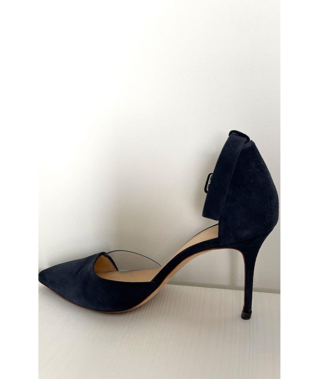 GIUSEPPE ZANOTTI DESIGN Темно-синие замшевые туфли, фото 6