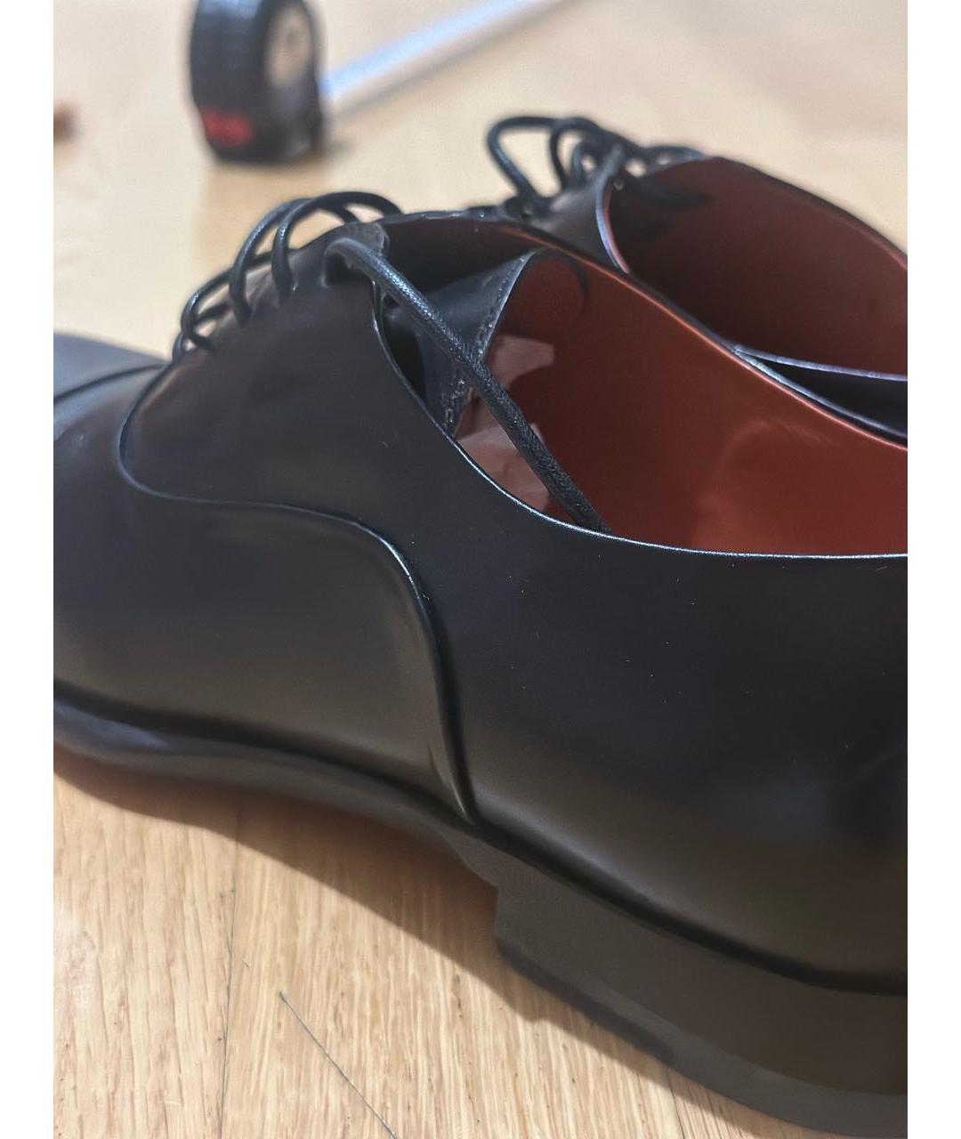SANTONI Черные кожаные брогги и оксфорды, фото 6