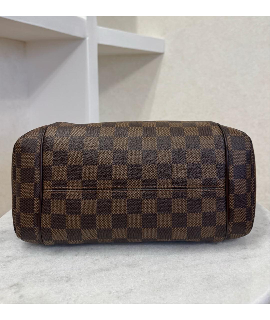 LOUIS VUITTON Коричневая кожаная сумка тоут, фото 8