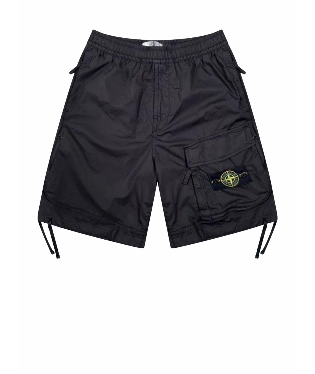 STONE ISLAND Черные шорты, фото 1