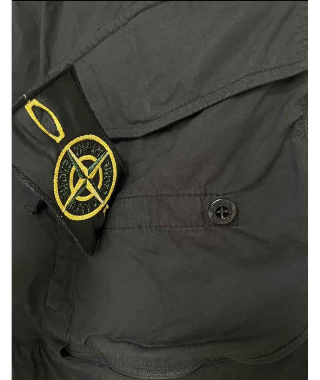 STONE ISLAND Черные шорты, фото 5