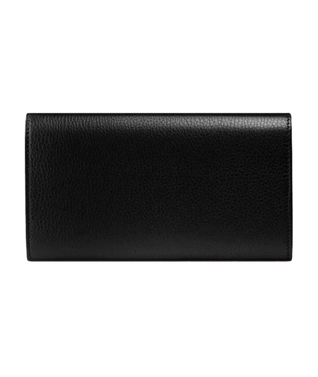 GUCCI Черный кожаный кошелек, фото 2
