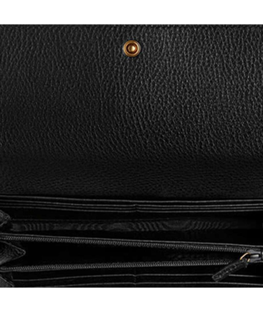 GUCCI Черный кожаный кошелек, фото 5