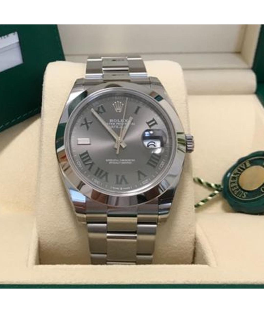 ROLEX Серебряные часы, фото 5