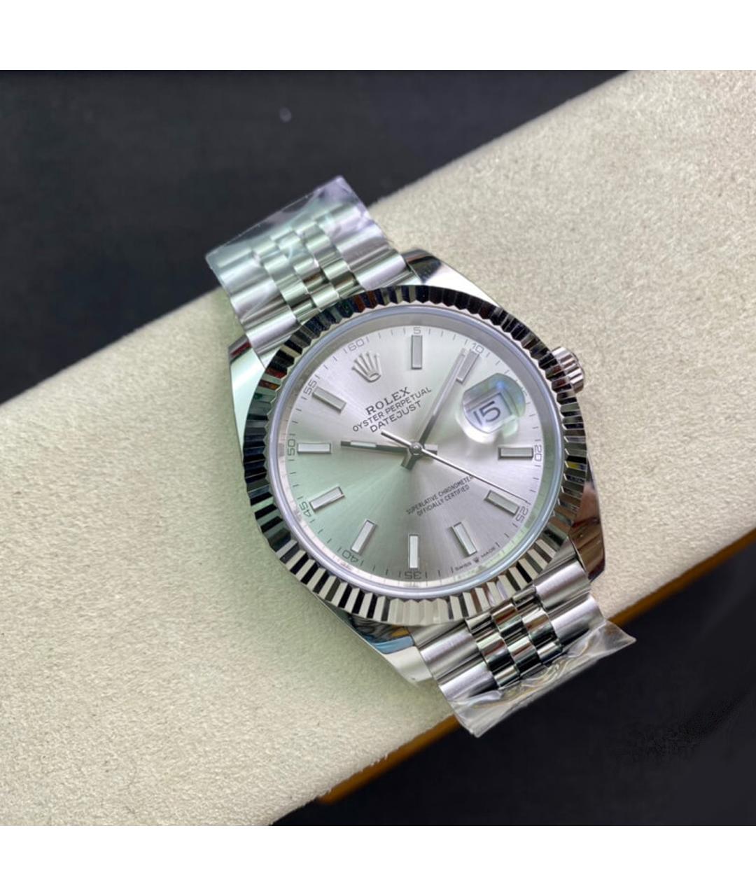 ROLEX Серебряные часы из белого золота, фото 3