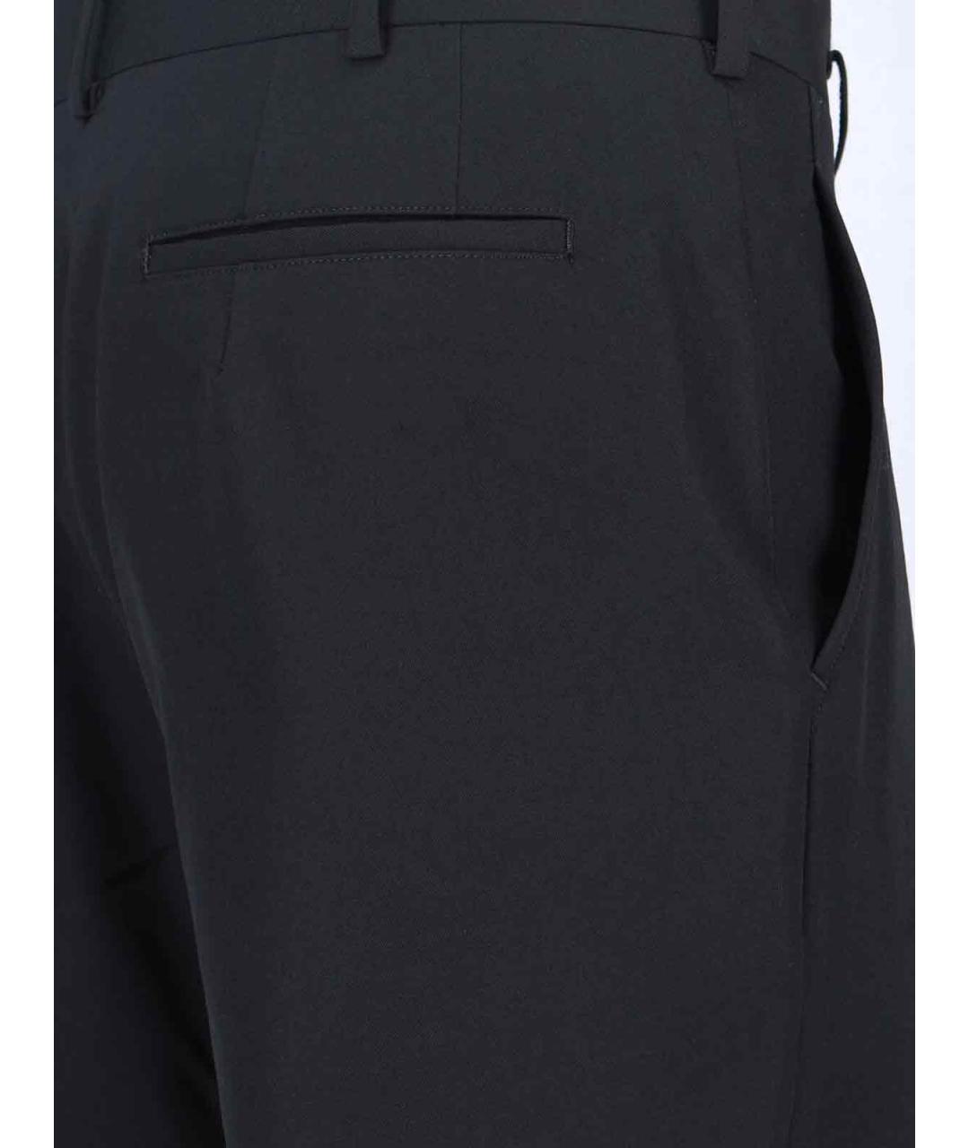 COMME DES GARÇONS HOMME PLUS Черные шерстяные повседневные брюки, фото 4