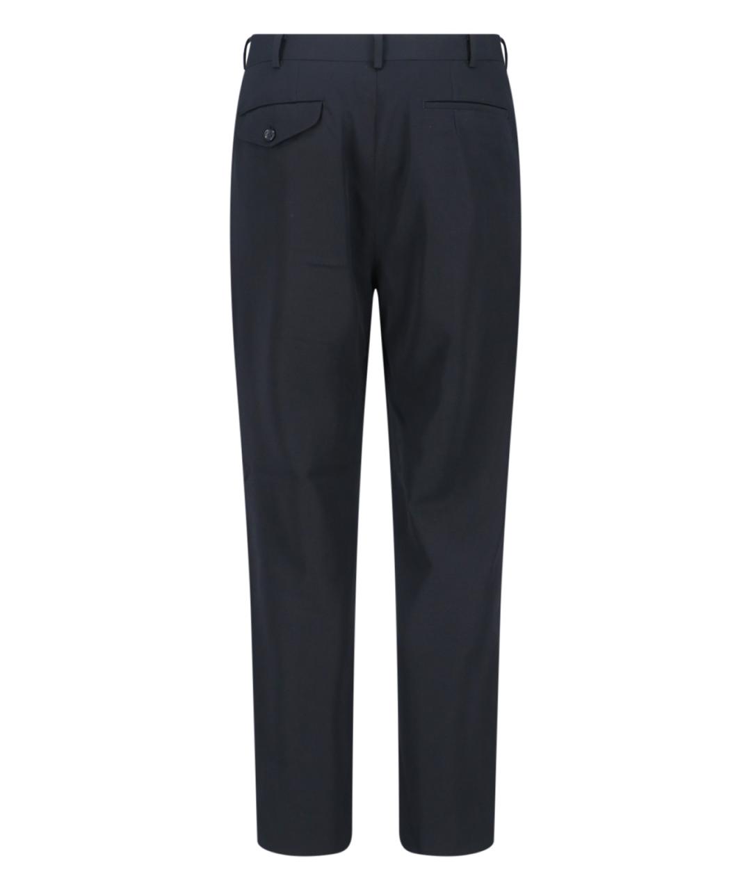 COMME DES GARÇONS HOMME PLUS Черные шерстяные повседневные брюки, фото 2