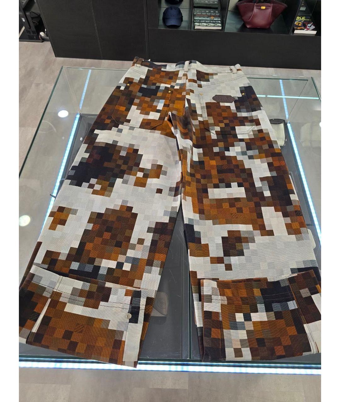 LOUIS VUITTON Коричневые джинсы, фото 8