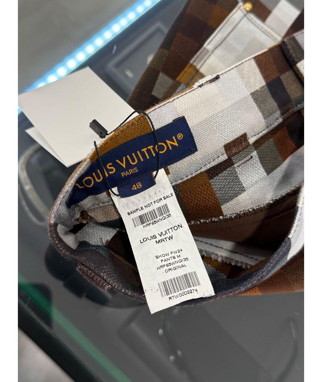 LOUIS VUITTON Коричневые джинсы, фото 5