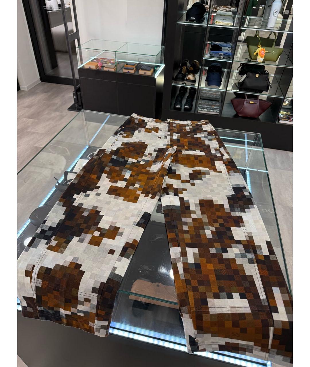 LOUIS VUITTON Коричневые джинсы, фото 2