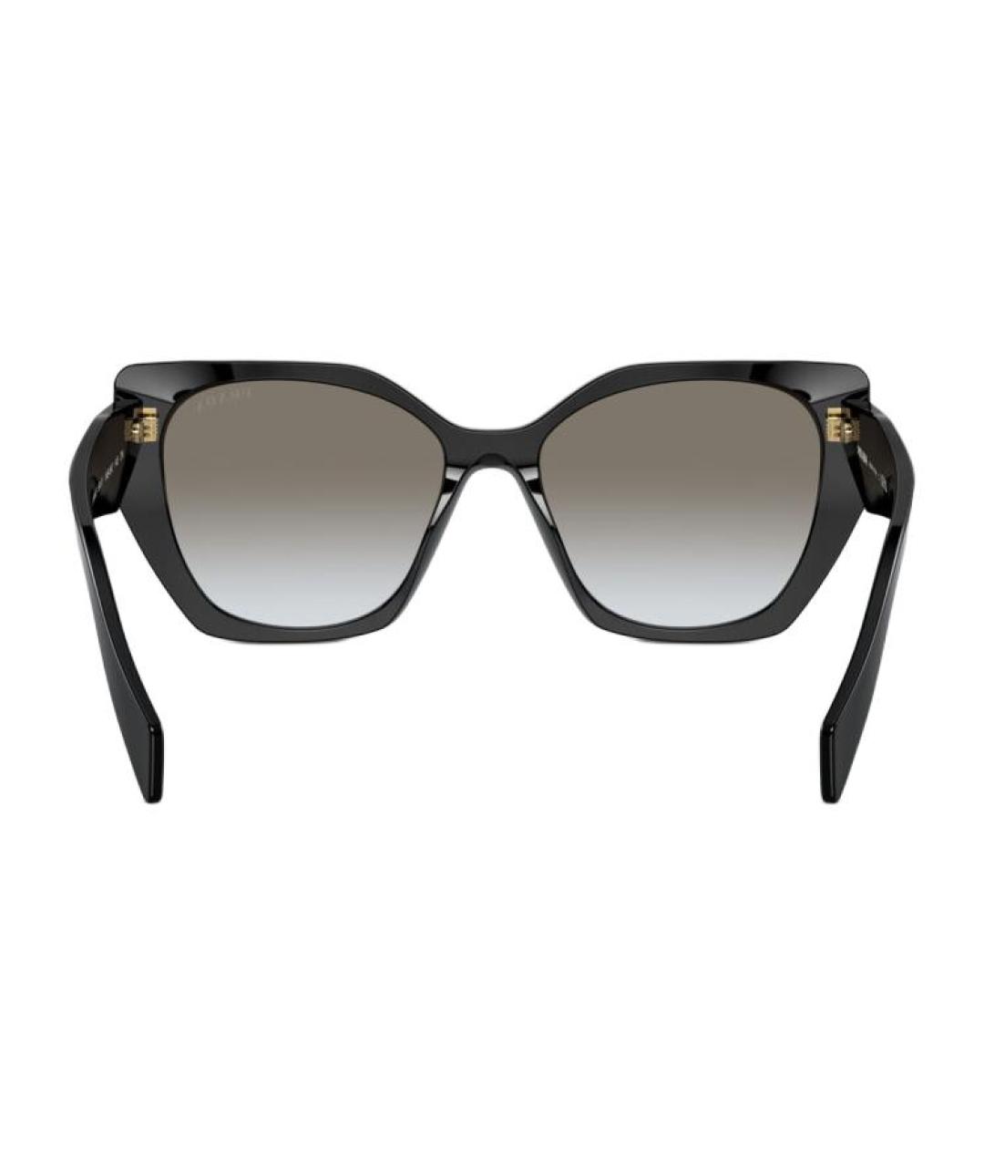 PRADA Черные пластиковые солнцезащитные очки, фото 4
