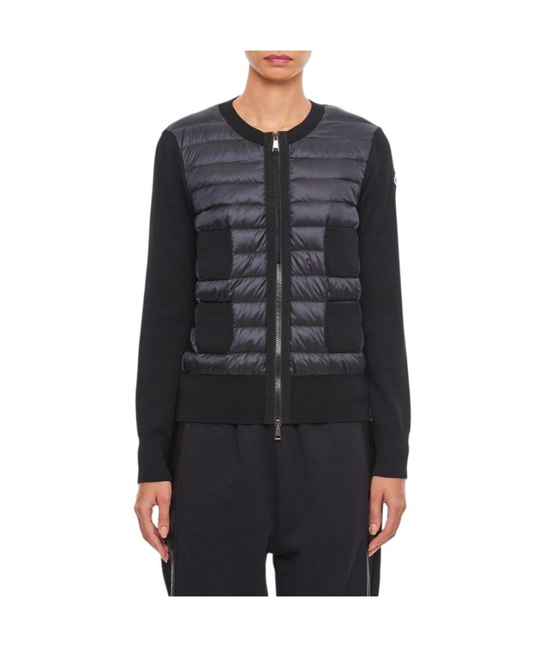 MONCLER Черная полиамидовая куртка, фото 4