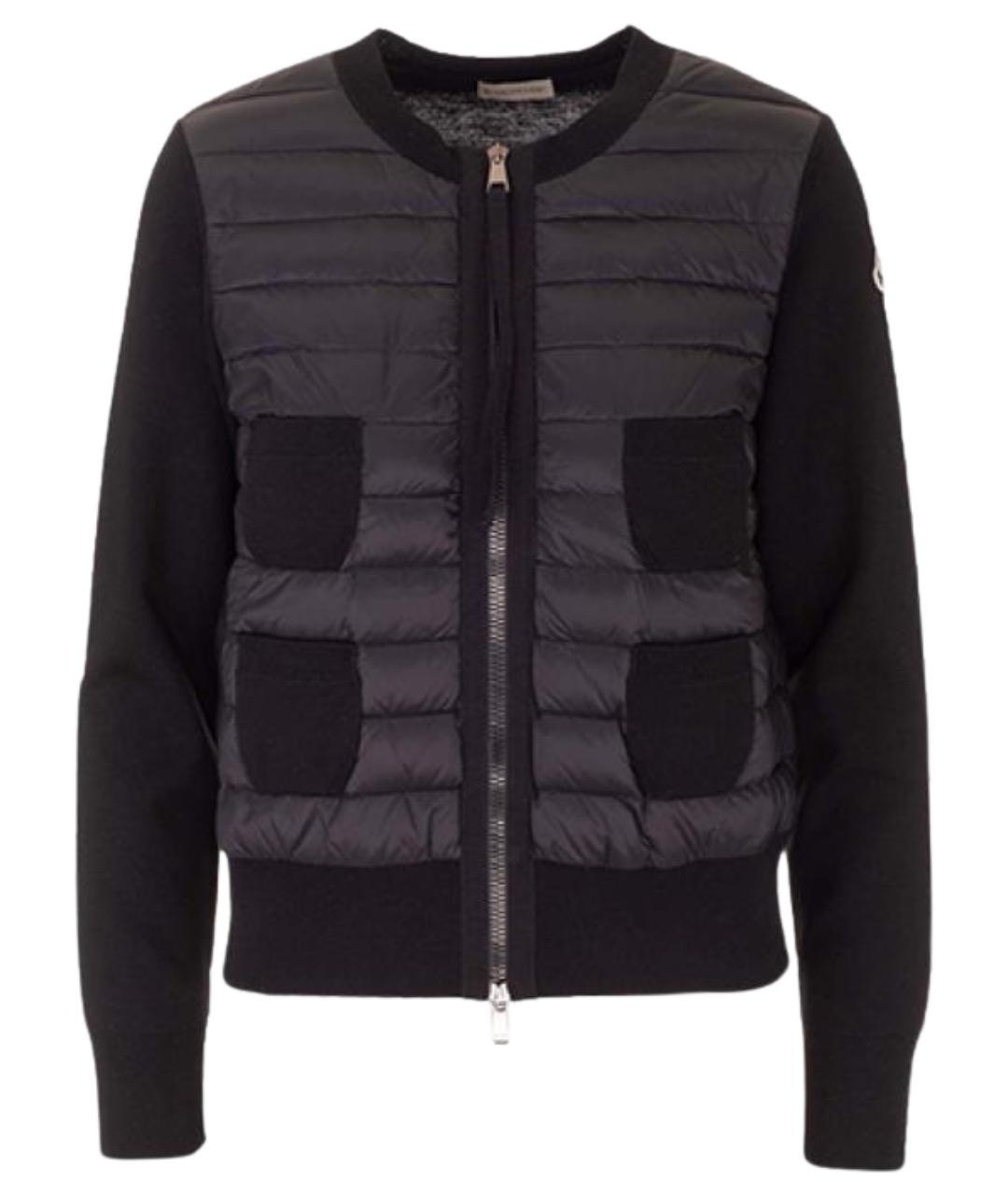 MONCLER Черная полиамидовая куртка, фото 1