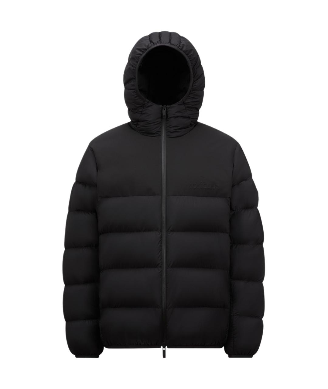 MONCLER Черный пуховик, фото 1