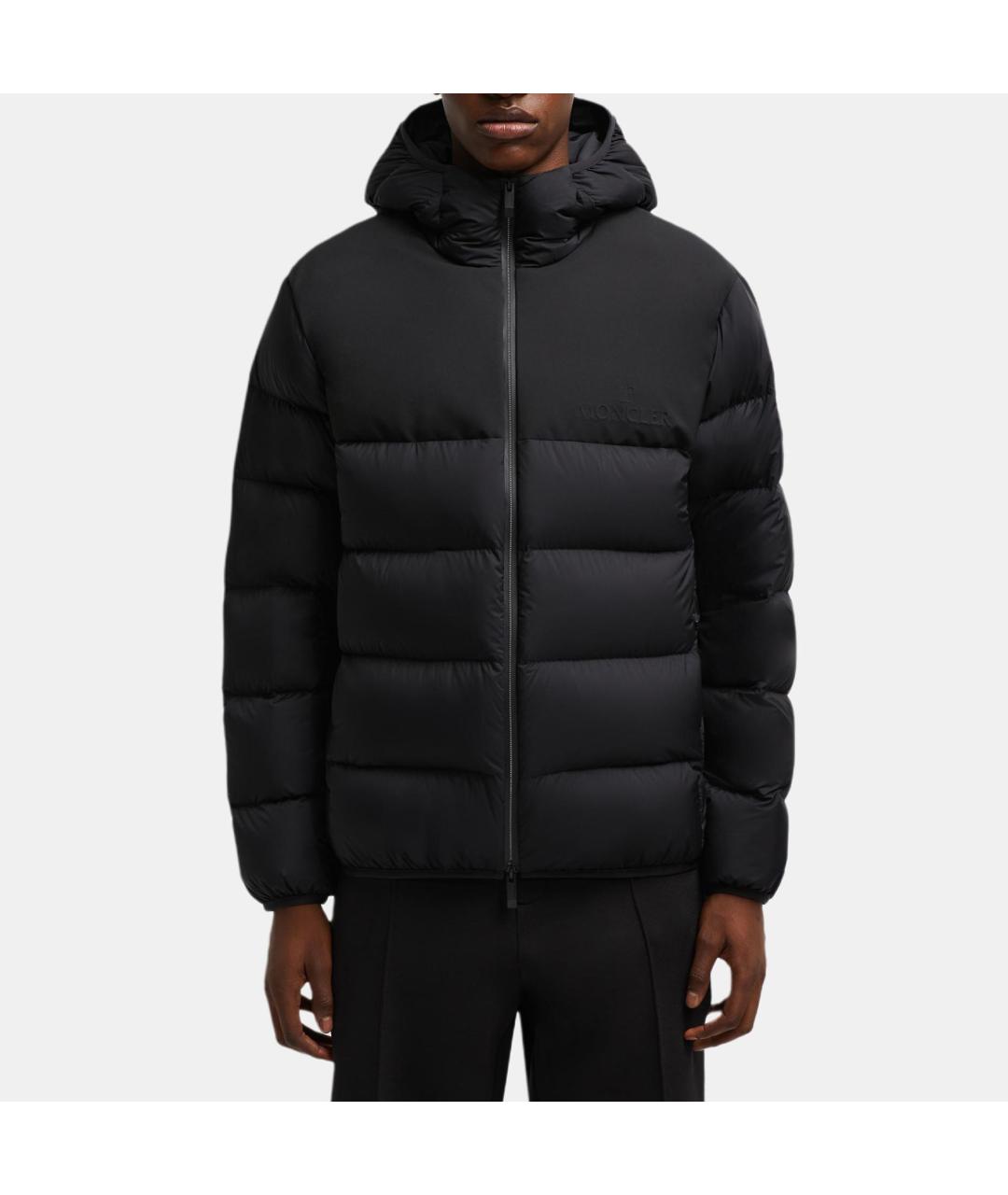 MONCLER Черный пуховик, фото 3