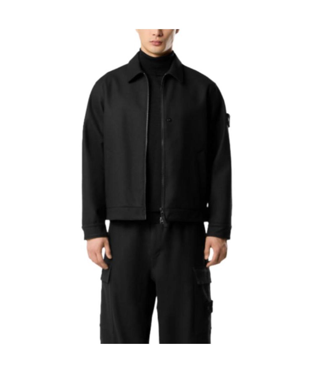 STONE ISLAND Черная куртка, фото 2