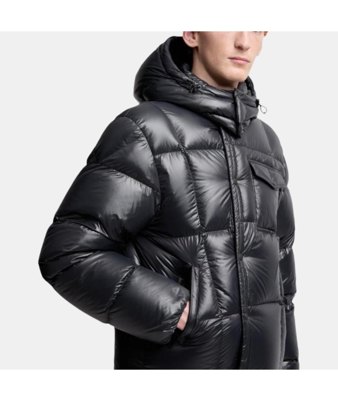 MONCLER Черный пуховик, фото 5
