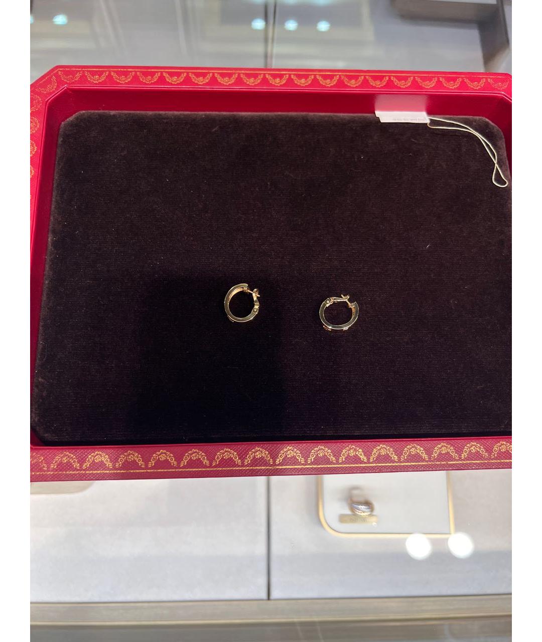 CARTIER Золотые серьги из желтого золота, фото 3