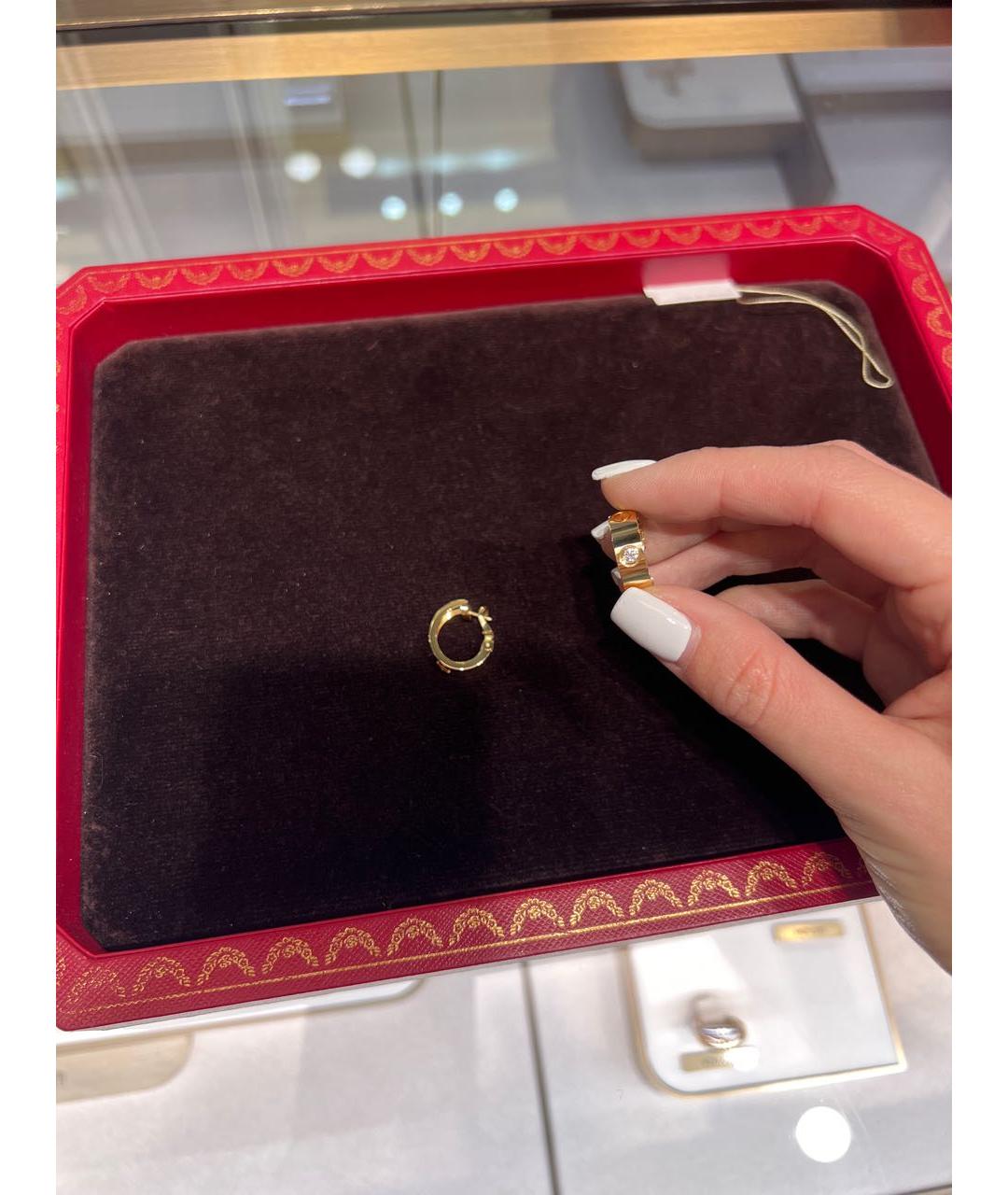 CARTIER Золотые серьги из желтого золота, фото 2