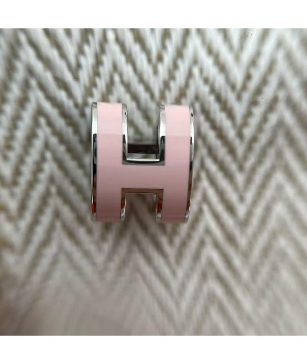 HERMES Розовые серьги, фото 4