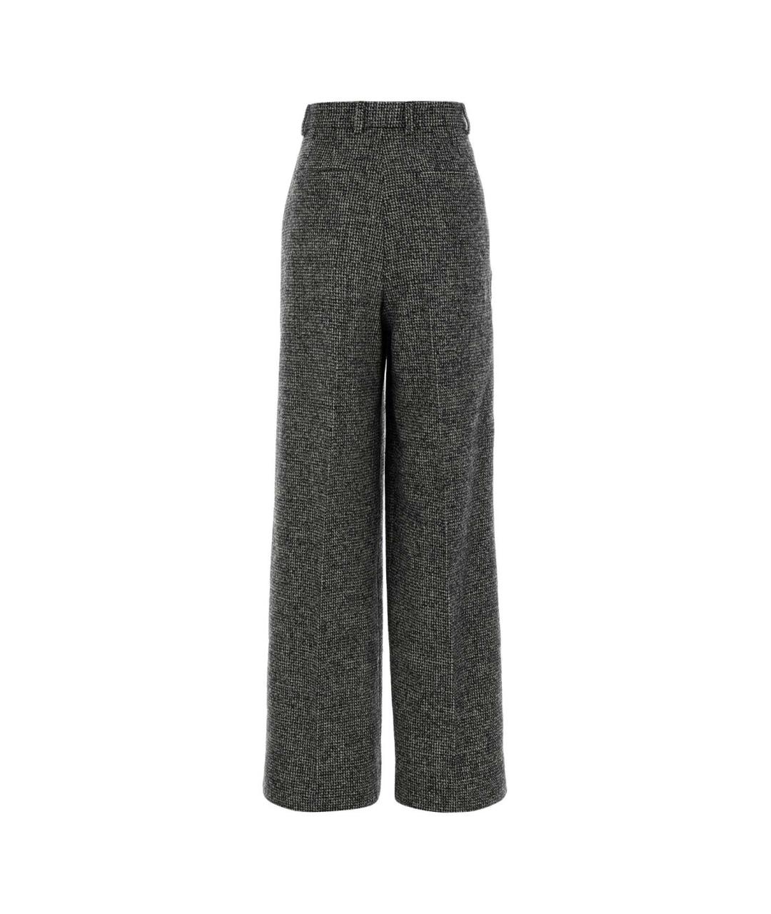 DOLCE&GABBANA Мульти шерстяные прямые брюки, фото 2