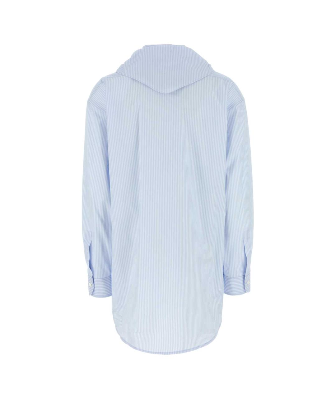 MIU MIU Голубая хлопковая рубашка, фото 2