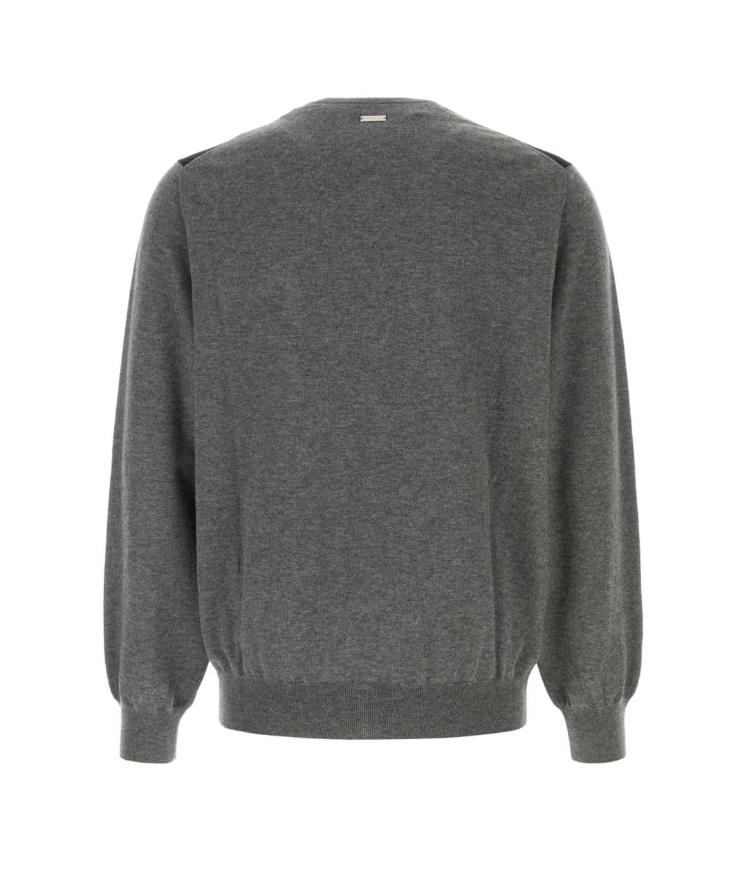 FERRAGAMO Серый шерстяной джемпер / свитер, фото 2