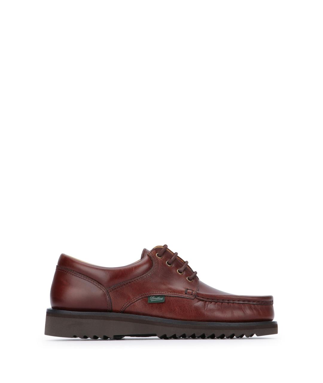 PARABOOT Коричневые кожаные низкие ботинки, фото 2