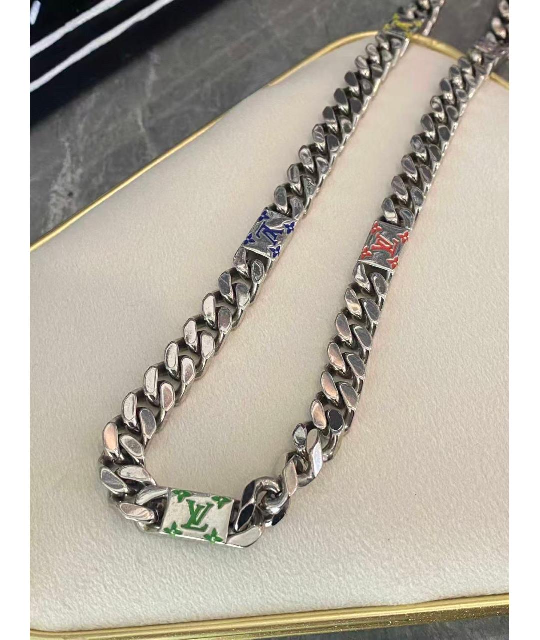 LOUIS VUITTON Серебряная цепочка/подвеска, фото 6