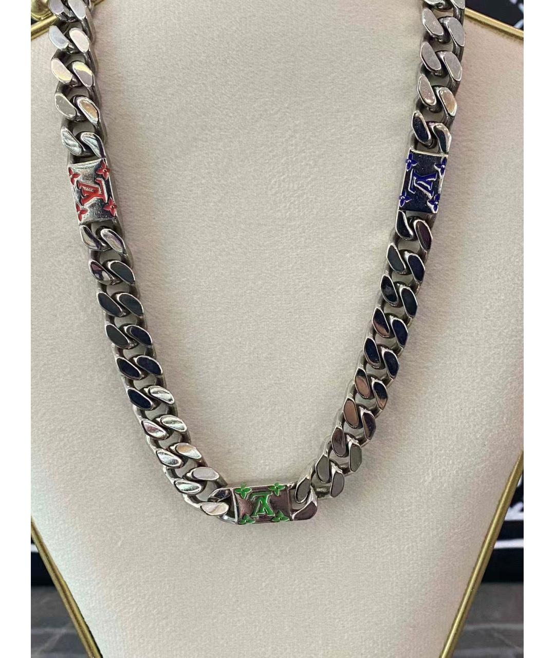 LOUIS VUITTON Серебряная цепочка/подвеска, фото 4