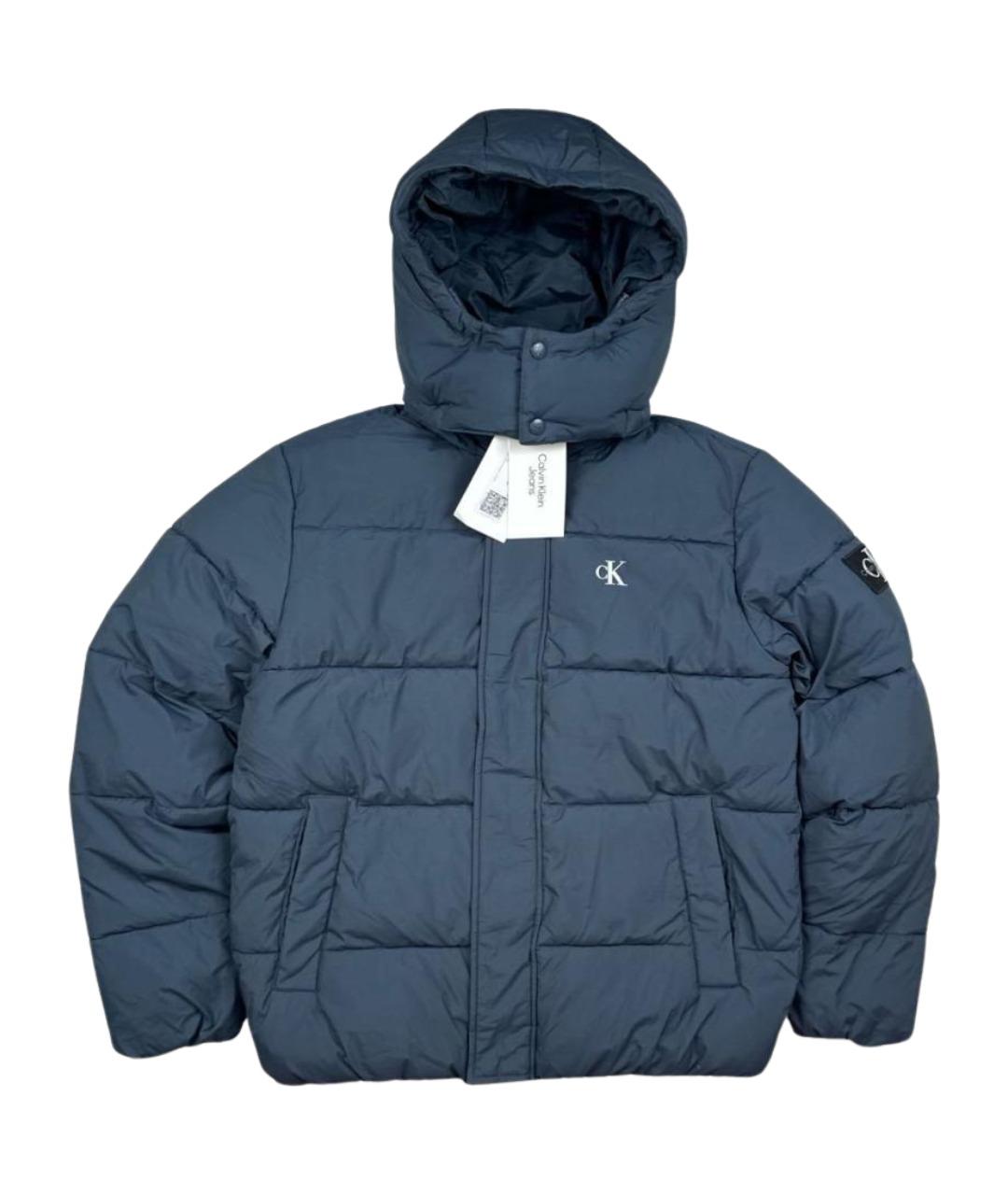 CALVIN KLEIN Темно-синий пуховик, фото 1