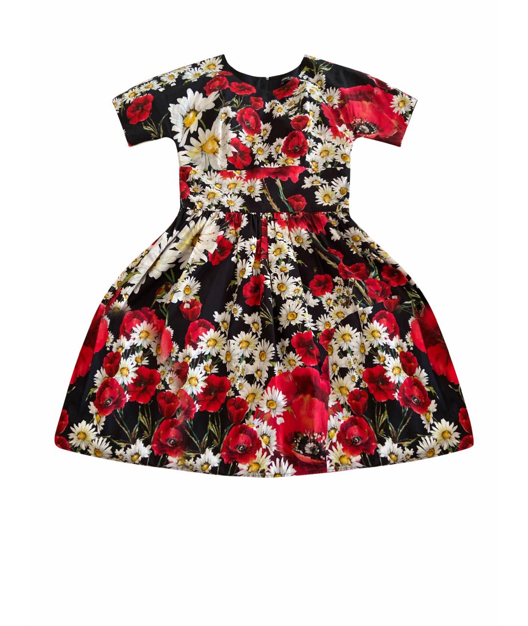 DOLCE&GABBANA Красное хлопковое повседневное платье, фото 1