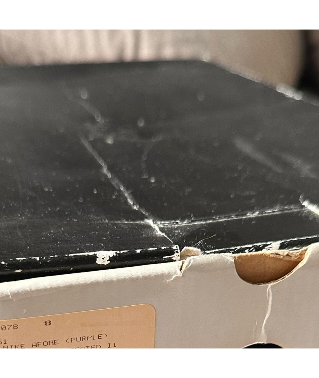 NIKE Фиолетовые кожаные низкие кроссовки / кеды, фото 8